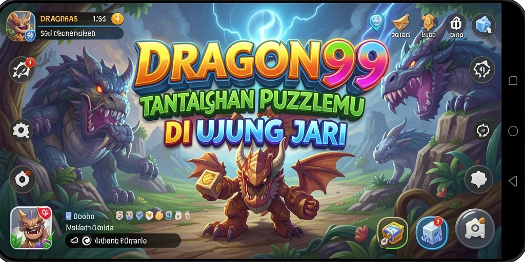 Tampilan gameplay menarik dari DRAGON99 saat menyelesaikan puzzle.
