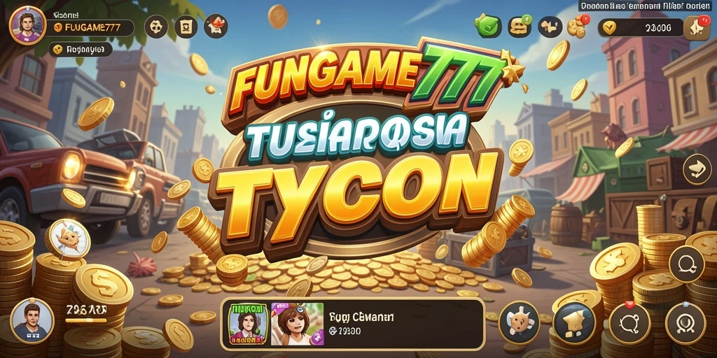 Tangkapan layar FUNGAME777 menampilkan pengalaman gameplay Tycoon yang menarik.
