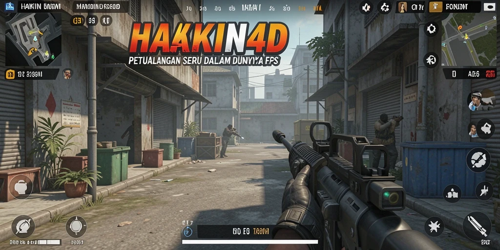 Tangkapan layar HAKIN4D menampilkan aksi tembak-menembak yang seru dalam game FPS.