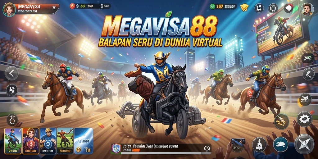 Gameplay seru di lintasan balapan MEGAVISA88 yang menegangkan.