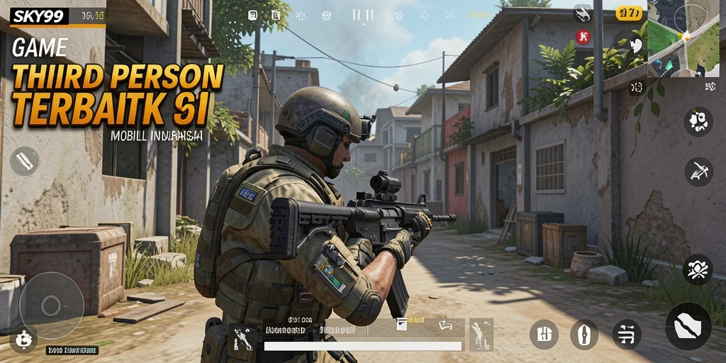 Screenshot gameplay SKY99 yang menampilkan pertempuran dinamis dan grafis berkualitas tinggi.